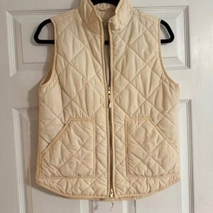 J. Crew Beige Quilted Vest